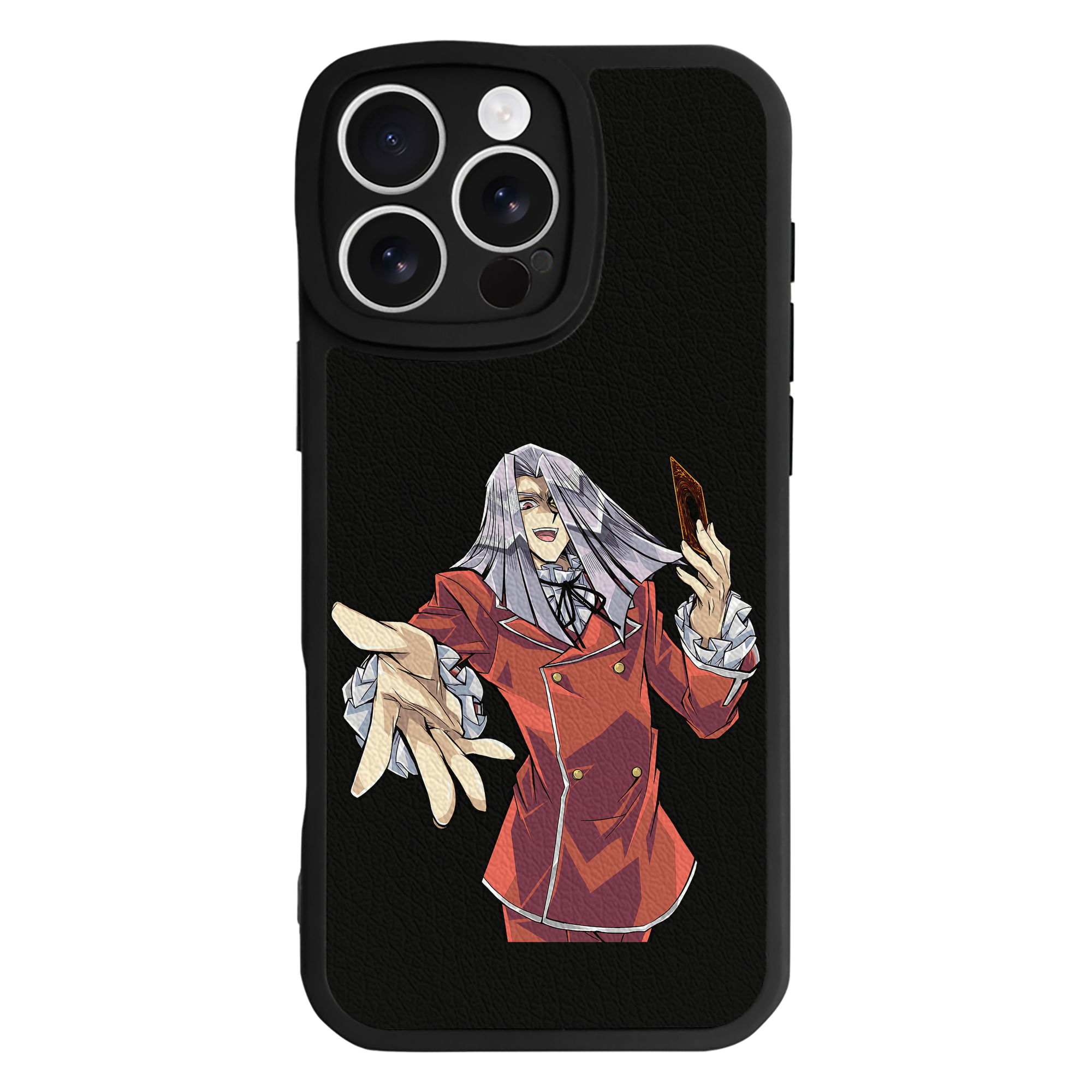 （画像用） 遊☆戯☆王 Yu-Gi-Oh! 【iPhone 16シリーズ対応】シリコンスマホケース（レザー調） 材質：シリコン